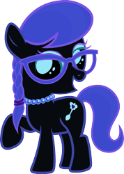 Size: 1920x2690 | Tagged: artist needed, source needed, safe, anonymous artist, derpibooru import, edit, nightmare moon, silver spoon, earth pony, pony, clothes, cute, female, filly, foal, fusion, fusion:nightmare moon, fusion:silver spoon, glasses, jewelry, necklace, open clothes, open shirt, pearl necklace, shirt, silverbetes, solo