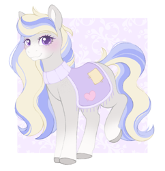 Size: 1871x1930 | Tagged: safe, artist:adostume, derpibooru import, oc, oc only, oc:aurora (adostume), horse, blushing, butt freckles, female, freckles, looking at you, mare, passepartout, saddle, shoulder freckles, smiling, solo, tack, tail, unshorn fetlocks, wild manes, wild manes oc