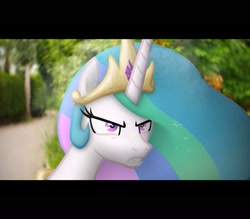 Size: 1256x1098 | Tagged: safe, artist:stormxf3, derpibooru import, princess celestia, alicorn, pony, g4, angry, celestia is not amused, female, irl, mare, photo, ponies in real life, solo, unamused