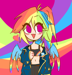 Size: 4058x4172 | Tagged: safe, artist:hahaneimacai, derpibooru import, rainbow dash, human, g4, human coloration, humanized, solo