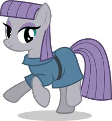 Size: 697x751 | Tagged: safe, artist:berpsterponimator, derpibooru import, maud pie, earth pony, pony, g4, cute, female, looking at you, mare, maudabetes, puppet rig, smiling, smiling at you, solo, tap dancing