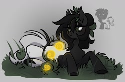 Size: 1683x1095 | Tagged: safe, artist:adelfrey, derpibooru import, oc, pony, female, female oc, grass, light, pony town, sleepy, solo, watermark