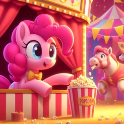 Size: 1024x1024 | Tagged: safe, ai content, derpibooru import, machine learning generated, pinkie pie, g4, prompter:pinkiepiepics