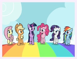 Size: 1780x1358 | Tagged: safe, artist:mariana10990, derpibooru import, applejack, fluttershy, pinkie pie, rainbow dash, rarity, twilight sparkle, twilight sparkle (alicorn), alicorn, all bottled up, g4, best friends until the end of time, budge studios, mane six, my little pony color by magic, rainbow