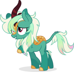 Size: 1966x1909 | Tagged: safe, artist:cirillaq, derpibooru import, oc, oc only, oc:iridescence, kirin, female, kirin oc, simple background, solo, transparent background