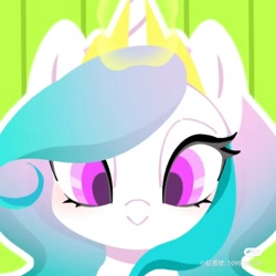 Size: 864x864 | Tagged: safe, artist:布丁, derpibooru import, princess celestia, alicorn, g4, cewestia, cute, cutelestia, female, filly, foal, magic, red little book source, solo, telekinesis, younger