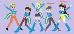 Size: 1024x479 | Tagged: safe, artist:okamikisho, derpibooru import, oc, equestria girls, g4, solo