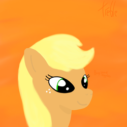 Size: 2048x2048 | Tagged: safe, artist:trrrebleee, artist:trrriple0dds, derpibooru import, applejack, earth pony, g4, drawing, painting, solo