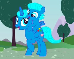 Size: 1896x1508 | Tagged: safe, artist:memeartboi, derpibooru import, pegasus, pony, unicorn, g4, affection, beautiful, bonding, carrying, colt, cute, duo, duo male and female, female, foal, fun times, gumball watterson, happy, heart, heartwarming, horn, little boy, male, mare, mother, mother and child, mother and son, motherly, motherly love, nicole watterson, parent and child, pegasus wings, ponified, riding, riding a pony, smiling, species swap, the amazing world of gumball, tree, unicorn horn, wholesome, wings