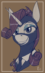 Size: 600x970 | Tagged: safe, artist:stray prey, derpibooru import, rarity, pony, unicorn, horn, solo, spy (tf2), team fortress 2