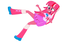 Size: 1024x592 | Tagged: safe, artist:eqgrp-firefly, derpibooru import, twilight sparkle, equestria girls, g4, boots, clothes, high heel boots, recolor, shirt, shoes, simple background, skirt, solo, white background