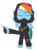 Size: 622x836 | Tagged: safe, artist:agrol, derpibooru import, edit, rainbow dash, pegasus, pony, g4, cropped, dagger, hood, katana, kenjutsu, kunai, ninja, ninja dash, simple background, solo, sword, tales of adventurers, weapon, white background