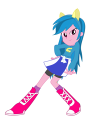 Size: 827x1032 | Tagged: safe, artist:eqgrp-firefly, derpibooru import, firefly, rainbow dash, equestria girls, g1, g4, recolor, simple background, solo, white background