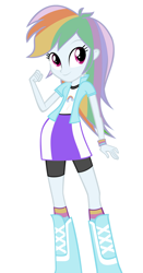 Size: 828x1580 | Tagged: safe, artist:eqgrp-firefly, derpibooru import, rainbow dash, equestria girls, g4, recolor, simple background, solo, white background