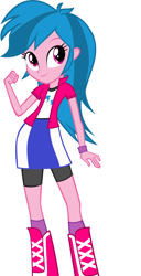 Size: 1024x1996 | Tagged: safe, artist:eqgrp-firefly, derpibooru import, firefly, rainbow dash, equestria girls, g1, g4, boots, clothes, high heel boots, jacket, recolor, shirt, shoes, simple background, skirt, socks, solo, vest, white background