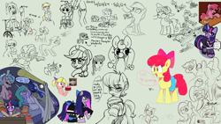 Size: 1920x1080 | Tagged: safe, anonymous artist, artist:dowa, artist:kabayo, artist:mkogwheel, artist:newpone, artist:poncarnal, artist:spoonie, artist:truthormare, artist:xx_tw1l1ght.sp4kl3.l0v3r_xx, ponerpics import, apple bloom, applejack, berry punch, berryshine, cozy glow, fluttershy, lyra heartstrings, ms. harshwhinny, pinkie pie, princess celestia, princess luna, rainbow dash, twilight sparkle, oc, oc:anon, oc:dared step, oc:lurky lone, human, pony, /bale/, /mlp/, human and pony, magma.com, numget, ponified, species swap, squatpony, twiggie