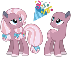 Size: 2574x2061 | Tagged: safe, artist:strawberry-spritz, derpibooru import, oc, oc only, oc:confetti popper, earth pony, pony, female, mare, offspring, parent:pinkie pie, parent:thunderlane, parents:pinkielane, simple background, solo, transparent background