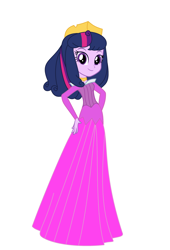 Size: 2360x3480 | Tagged: safe, artist:brightstar40k, derpibooru import, twilight sparkle, equestria girls, g4, 14th century, middle ages, princess aurora, purple dress, simple background, sleeping beauty, solo, white background