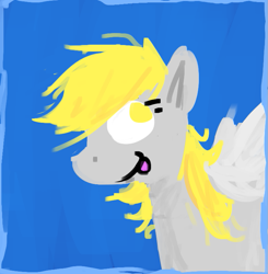 Size: 741x755 | Tagged: safe, artist:gorepup, derpibooru import, derpy hooves, pegasus, solo