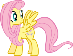 Size: 900x687 | Tagged: safe, artist:ryanthebrony, derpibooru import, fluttershy, pegasus, pony, g4, female, mare, simple background, solo, transparent background, vector