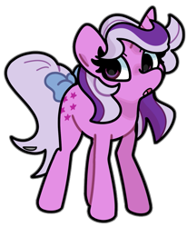 Size: 743x900 | Tagged: safe, artist:kindakismet, derpibooru import, twilight, pony, unicorn, g1, g4, bow, g1 to g4, generation leap, horn, simple background, solo, tail, tail bow, transparent background