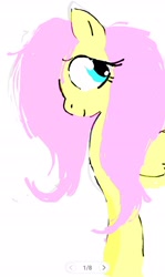 Size: 1344x2248 | Tagged: safe, artist:heartlurch, derpibooru import, fluttershy, pegasus, pony, g4, simple background, solo, white background