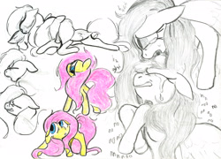 Size: 2048x1474 | Tagged: safe, artist:heartlurch, derpibooru import, fluttershy, pegasus, pony, g4, crying, simple background, solo, traditional art, white background