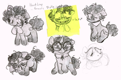 Size: 2048x1349 | Tagged: safe, artist:heartlurch, derpibooru import, oc, oc only, oc:heart leap, pony, unicorn, g4, glasses, horn, neck bow, ponysona, solo, traditional art, unicorn oc