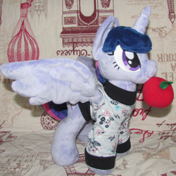 Size: 1200x1200 | Tagged: safe, artist:allunacraft, derpibooru import, twilight sparkle, twilight sparkle (alicorn), alicorn, pony, clothes, irl, photo, plushie, solo, sweater