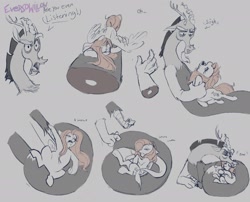 Size: 2048x1652 | Tagged: safe, artist:eversowillow, derpibooru import, discord, fluttershy, draconequus, pegasus, pony, comic:midnight confession, g4, curled up, discoshy, duo, duo male and female, female, lying down, lying on top of someone, male, mare, shipping, sleeping, snoring, straight