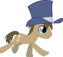 Size: 5500x5000 | Tagged: safe, artist:bakabrony, derpibooru import, doctor whooves, earth pony, pony, g4, .svg available, absurd resolution, hat, male, simple background, solo, stallion, top hat, transparent background, vector