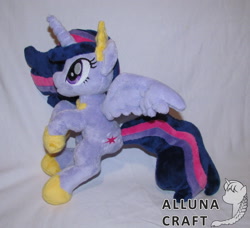 Size: 1911x1744 | Tagged: safe, artist:allunacraft, derpibooru import, twilight sparkle, twilight sparkle (alicorn), alicorn, pony, irl, photo, plushie, solo