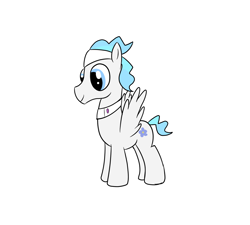 Size: 2000x1800 | Tagged: safe, artist:amateur-draw, derpibooru import, oc, oc only, oc:soft blue, pegasus, pony, g4, male, simple background, solo, solo male, spa pony, spread wings, stallion, white background, wings