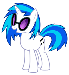 Size: 900x982 | Tagged: safe, artist:jaelachan, derpibooru import, dj pon-3, vinyl scratch, pony, unicorn, g4, female, horn, mare, open mouth, open smile, simple background, smiling, solo, sunglasses, transparent background, vector