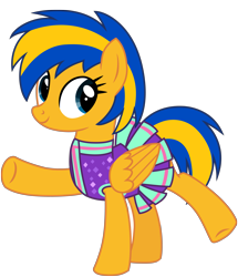 Size: 4149x4835 | Tagged: safe, artist:ejlightning007arts, derpibooru import, oc, oc only, oc:flare spark, pegasus, pony, g4, absurd resolution, cheerleader, cheerleader outfit, clothes, female, mare, pegasus oc, simple background, solo, transparent background, vector