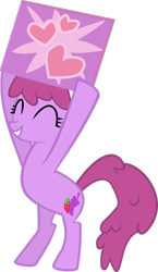 Size: 1024x1768 | Tagged: safe, artist:jessicat0, derpibooru import, berry punch, berryshine, earth pony, pony, g4, mmmystery on the friendship express, .svg available, ^^, bipedal, eyes closed, heart, simple background, solo, transparent background, vector