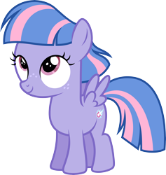 Size: 9700x10236 | Tagged: safe, artist:starryshineviolet, derpibooru exclusive, derpibooru import, wind sprint, pegasus, pony, g4, the last problem, absurd resolution, cute, female, filly, foal, looking up, moments before disaster, simple background, solo, transparent background, vector