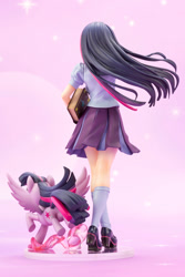 Size: 667x1000 | Tagged: safe, derpibooru import, twilight sparkle, twilight sparkle (alicorn), alicorn, human, pony, g4, female, human ponidox, humanized, kotobukiya, kotobukiya twilight sparkle, rear view, self paradox, self ponidox