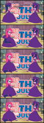 Size: 1920x5400 | Tagged: safe, artist:cartoonmasterv3, derpibooru import, pinkie pie, sci-twi, twilight sparkle, human, undead, zombie, equestria girls, g4, 4th of july, british, clothes, comic, disguise, dress, fake twilight, holiday, humanized, infected, long dress, long skirt, skirt