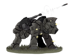 Size: 6200x4800 | Tagged: safe, artist:singovih, derpibooru import, oc, oc only, oc:steelhooves, earth pony, pony, fallout equestria, applejack's rangers, armor, epic, male, power armor, rocket launcher, simple background, solo, stallion, steel ranger, transparent background, weapon