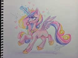 Size: 4000x3012 | Tagged: safe, artist:jsunlight, derpibooru import, princess cadance, alicorn, pony, g4, solo, traditional art