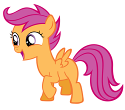 Size: 900x793 | Tagged: safe, artist:rayne-feather, derpibooru import, scootaloo, pegasus, pony, g4, the cutie pox, cute, cutealoo, female, filly, foal, open mouth, simple background, solo, transparent background, vector