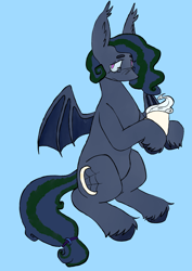 Size: 2133x3014 | Tagged: safe, artist:maggot, derpibooru import, oc, oc only, oc:doxy do, bat pony, bat pony oc, eyelashes, eyeshadow, female, glasses, lidded eyes, makeup, next generation, next next generation, solo, unshorn fetlocks