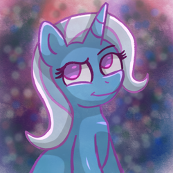 Size: 1000x1000 | Tagged: safe, artist:rosa ushiromiya, derpibooru exclusive, derpibooru import, trixie, pony, unicorn, g4, digital art, female, horn, mare, solo