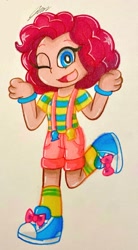 Size: 1326x2401 | Tagged: safe, artist:imtailsthefoxfan, derpibooru import, pinkie pie, human, g4, converse, female, humanized, shoes, solo