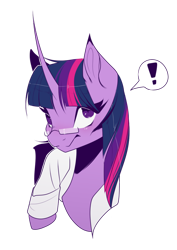 Size: 828x1171 | Tagged: safe, artist:purgarawry, derpibooru import, twilight sparkle, pony, unicorn, g4, horn, simple background, solo, transparent background