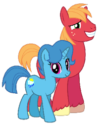 Size: 294x347 | Tagged: safe, derpibooru import, edit, big macintosh, spring rain, earth pony, pony, unicorn, g4, crack shipping, duo, duo male and female, female, horn, male, shipping, simple background, springmac, transparent background, vector, vector edit