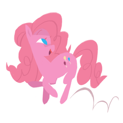 Size: 2048x2048 | Tagged: safe, artist:bunnpon, derpibooru import, pinkie pie, earth pony, pony, simple background, solo, white background