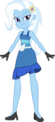 Size: 696x1550 | Tagged: safe, artist:invisibleink, artist:tylerajohnson352, derpibooru import, trixie, equestria girls, g4, bare shoulders, bow, clothes, clothes swap, fall formal outfits, gloves, high heels, shoes, simple background, skirt, sleeveless, solo, transparent background