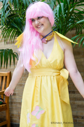 Size: 3264x4896 | Tagged: safe, artist:xen photography, derpibooru import, fluttershy, human, g4, anime boston, anime boston 2013, clothes, cosplay, costume, cutie mark on clothes, element of kindness, high res, irl, irl human, photo